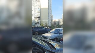 A Man Jumps From The Seventh Floor. Russia 