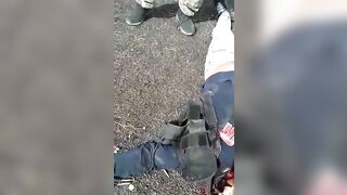 A Man's Head Is Cut Off On The Roadside. Mexico 