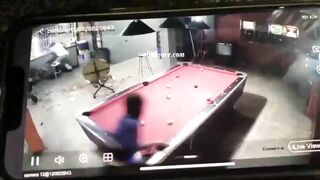 Two Murderers Interrupted A Game In A Pool Room