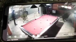 Two Murderers Interrupted A Game In A Pool Room