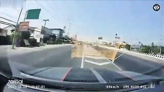 A Truck Hits A Motorcycle At 150 Km/h 