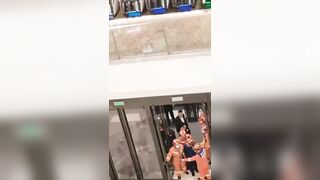 A Woman Jumped From The Fourth Floor Of A Shopping Mall. China 