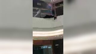 A Woman Jumped From The Fourth Floor Of A Shopping Mall. China 