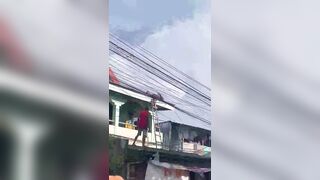 A Worker Accidentally Touched An Electric Cable And Was Electrocuted 