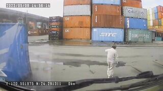 A Worker Lost His Focus While Speaking And Then His Life