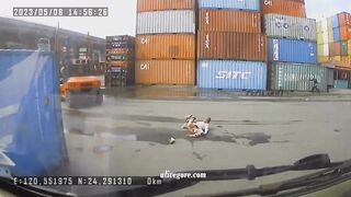 A Worker Lost His Focus While Speaking And Then His Life