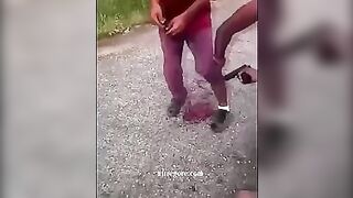 A Young Man Was Shot In Both Arms And Legs 