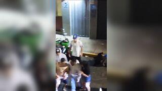 A Violent Man Beat His Girlfriend Half-body