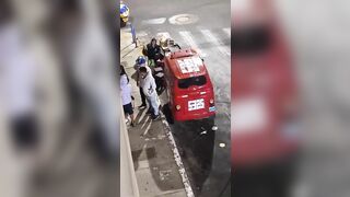 A Violent Man Beat His Girlfriend Half-body