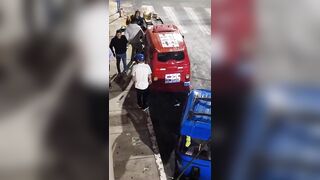A Violent Man Beat His Girlfriend Half-body