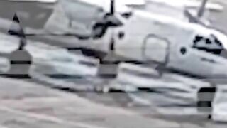 Plane Propeller Rips Off Airport Employee's Head 