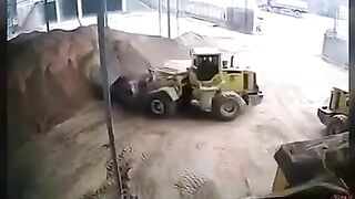 A Distracted Person Fell Into A Bucket Full Of Sand