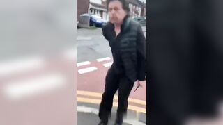 Angry Woman Attacks Man 