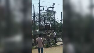 Another Idiot Climbed A Transformer And Was Electrocuted To Death