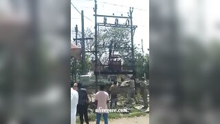 Another Idiot Climbed A Transformer And Was Electrocuted To Death