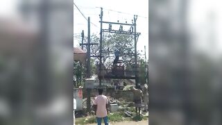 Another Idiot Climbed A Transformer And Was Electrocuted To Death