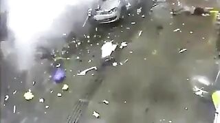 Gas Station Car Explosion 