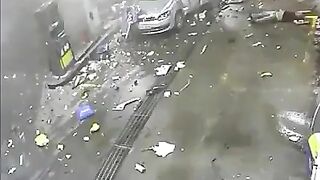 Gas Station Car Explosion 