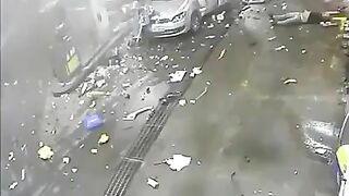 Gas Station Car Explosion 