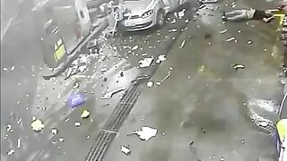 Gas Station Car Explosion 