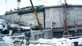 Collapsed Crane Kills Worker 