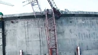 Collapsed Crane Kills Worker 