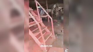 Excavator Explosion Kills At Least One Worker. Manaus, Brazil 