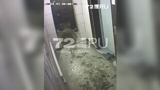 Drunk Russian Beats Up Neighbor