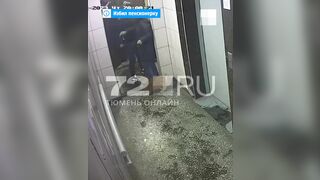 Drunk Russian Beats Up Neighbor