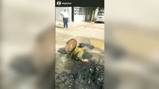 Guy Cleans The Sewer. He Thinks The Remedy Is Outdated.