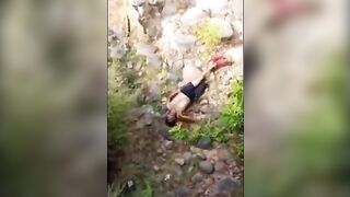 Guy Committed Suicide By Jumping Off A Bridge. Mexico 