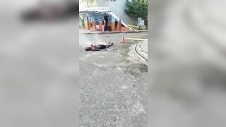 Guy Gets Electrocuted In The Street Guy Gets Electrocuted In The Street (1)