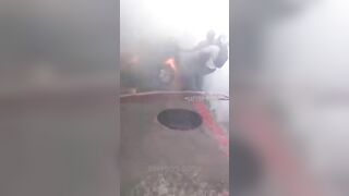 Witnesses Pull Man From Burning Car 