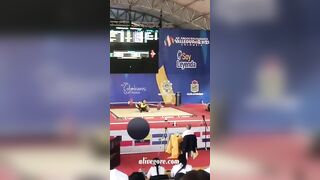 Weightlifter Injures Back After Dropping Dumbbell 