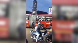A Man In Colombia May Have Tried To Steal A Phone From A Bus 