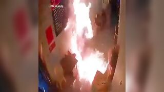 Man Pours Gasoline On Restaurant Owner And Sets Him On Fire