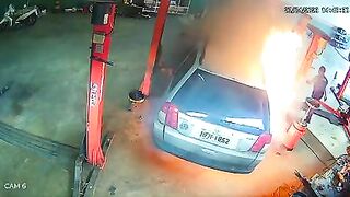 KrudPlug Mobile - Mechanical Device Catches Fire After Flying Sparks