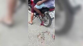 KrudPlug Mobile - Motorcycle Passenger's Foot Is Stuck