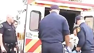 Los Angeles Police Beat Man On Stretcher As They Rushed Him To Ambulance