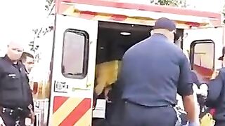 Los Angeles Police Beat Man On Stretcher As They Rushed Him To Ambulance