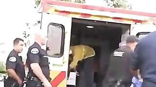 Los Angeles Police Beat Man On Stretcher As They Rushed Him To Ambulance