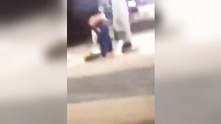 Crazy Asshole Stomps A Young Man To Death At A Gas Station.