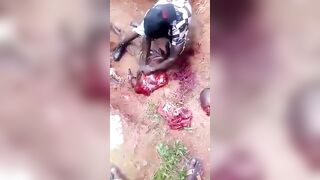 A Man Was Massacred By Nigerian Insurgents In The Forest Of Awo Omama 