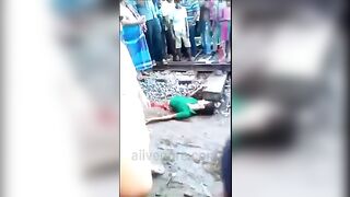 Man Cut In Half By Train Wheel 