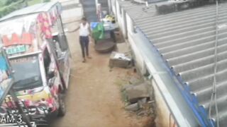 Man Electrocuted After Touching Parked Truck 