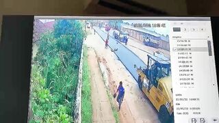 Man Run Over By Asphalt Paver 