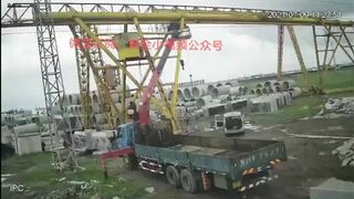 Man Electrocuted By Wires And Falls From Crane