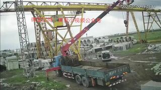 Man Electrocuted By Wires And Falls From Crane