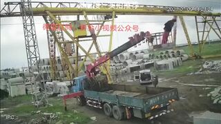 Man Electrocuted By Wires And Falls From Crane