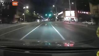 Man Riding Electric Scooter Gets Hit By Car, Then Things Get Worse